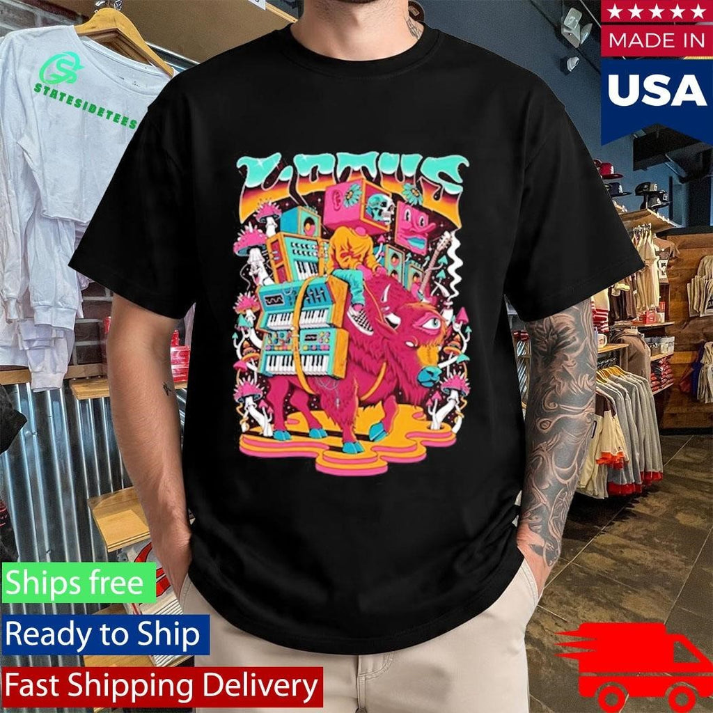 Lotus Band Bison Shirt Unisex , , , Long Sleeve Tee