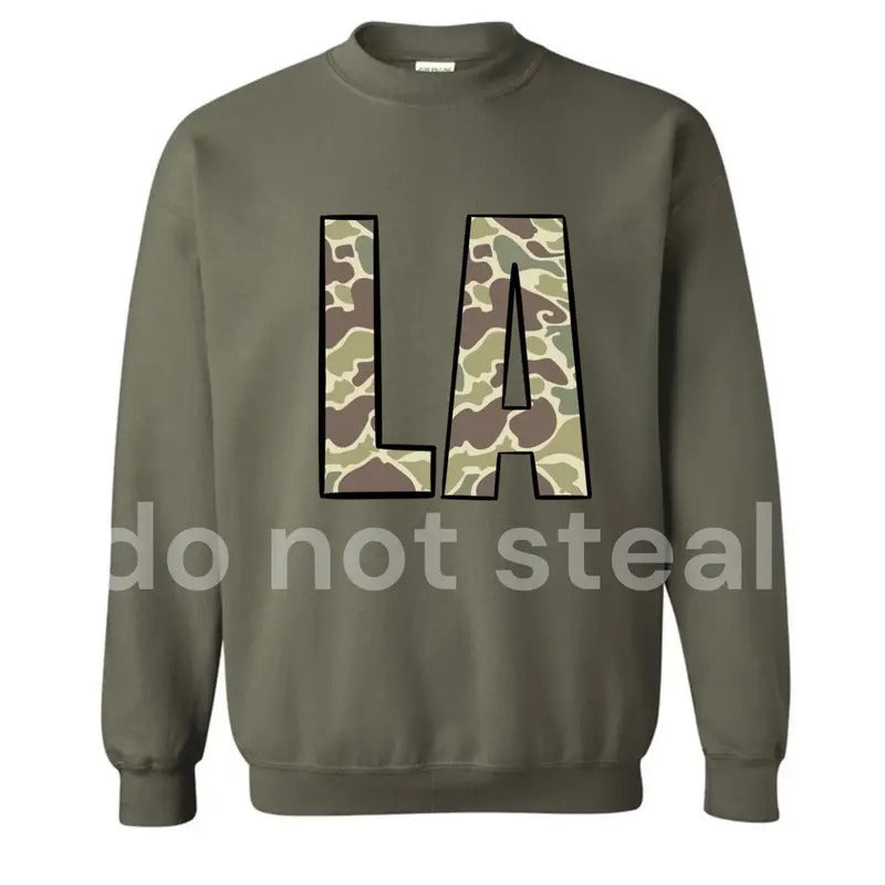 Louisiana LA Old Camo T-Shirts
