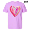 Love Brushstroke Heart Comfort Colors T-Shirts