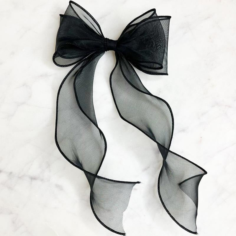 Chiffon Double Bow Barrette T-Shirts