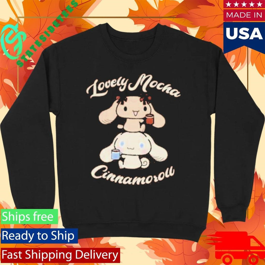 Lovelymocha And Cinnamoroll Adult Mugs Shirt Unisex , , , Long Sleeve Tee