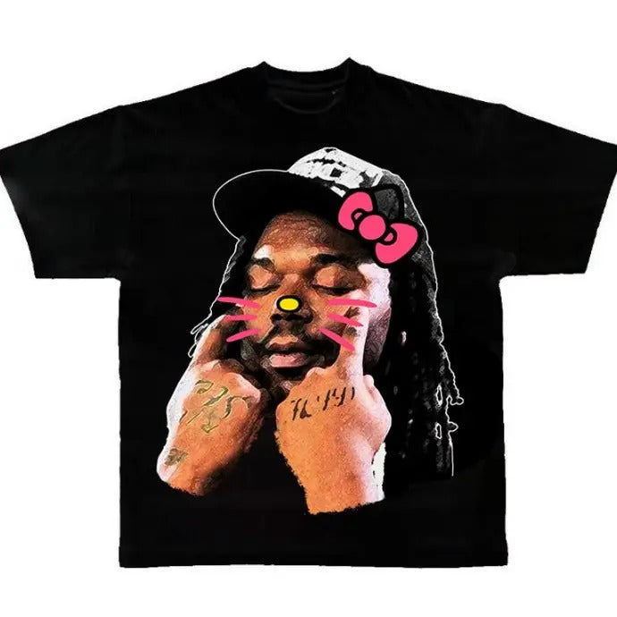Lucki Black Face Kitty T-Shirts