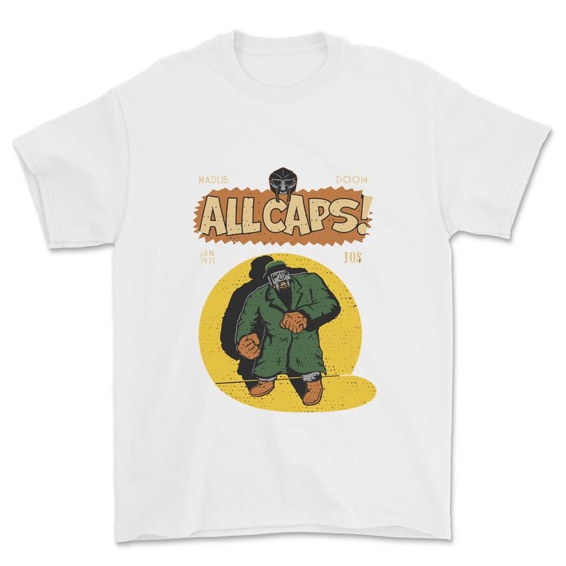 MF Doom Shirt Madlib Doom All Caps T-Shirts