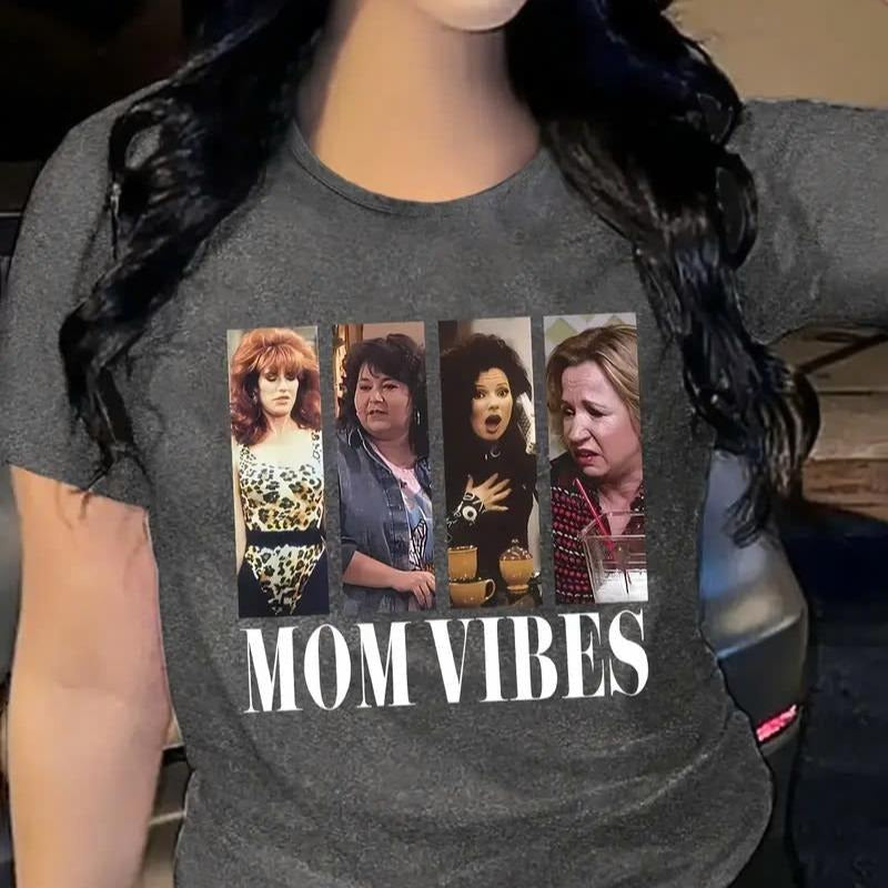 'MOM ' Comfortable Casual Round Neck Perfect Comfortable Cotton Fabric T-Shirts