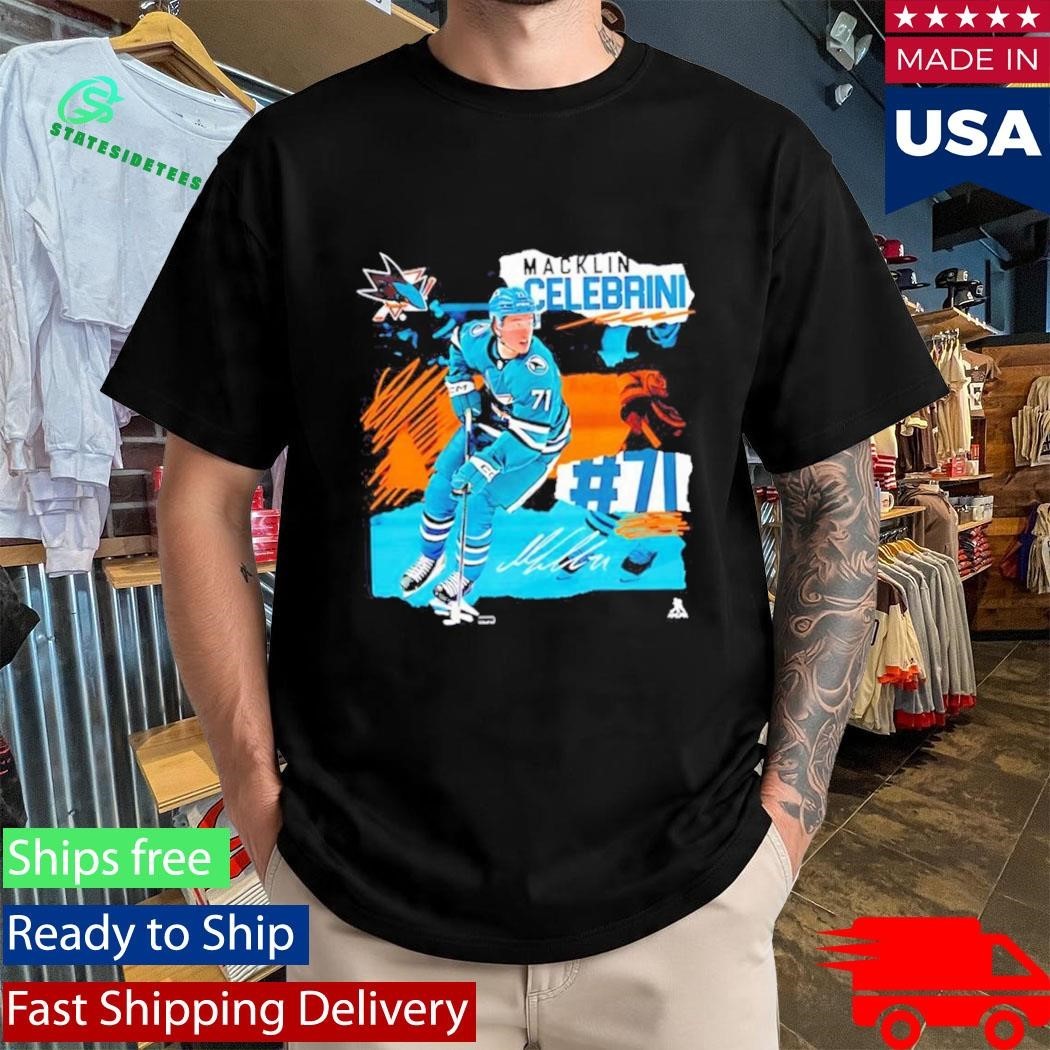 Macklin Celebrini San Jose Sharks Fresh Ice signature Shirt Unisex , , , Long Sleeve Tee