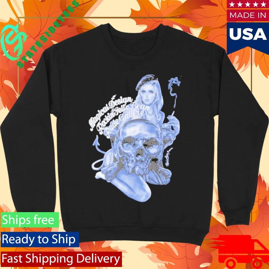 Magical Design Rockin Jelly Bean Rude Gallery Paris Noir Shirt Unisex , , , Long Sleeve Tee