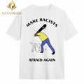 Make Racists afraid again Secret society mask tee Unisex , , , Long Sleeve Tee