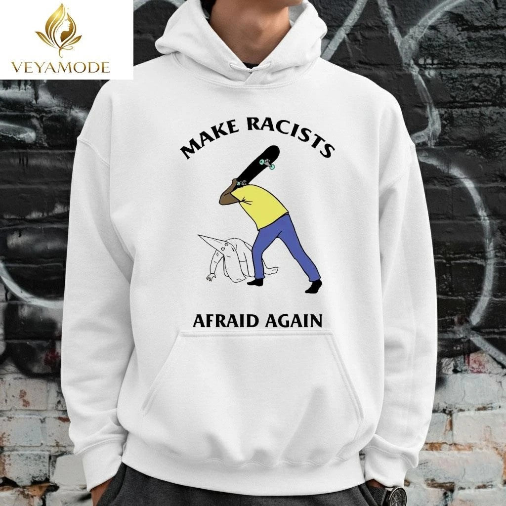 Make Racists afraid again Secret society mask tee Unisex , , , Long Sleeve Tee