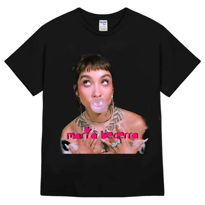 Mariaaa Becerra Bubble Pink Gum Star Music Shirt T-Shirts