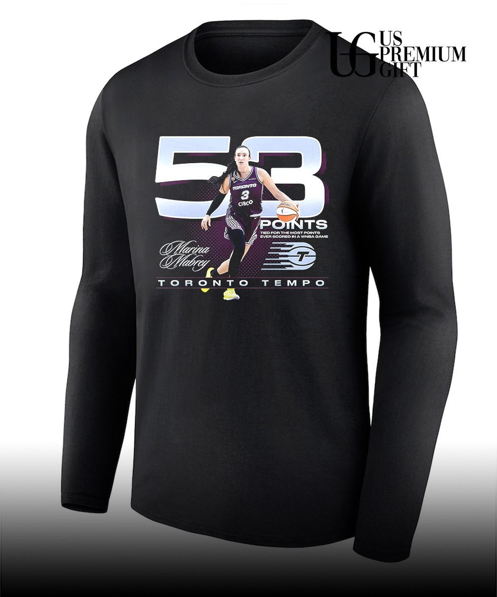 Marina Mabrey Toronto Tempo WNBA signature shirt