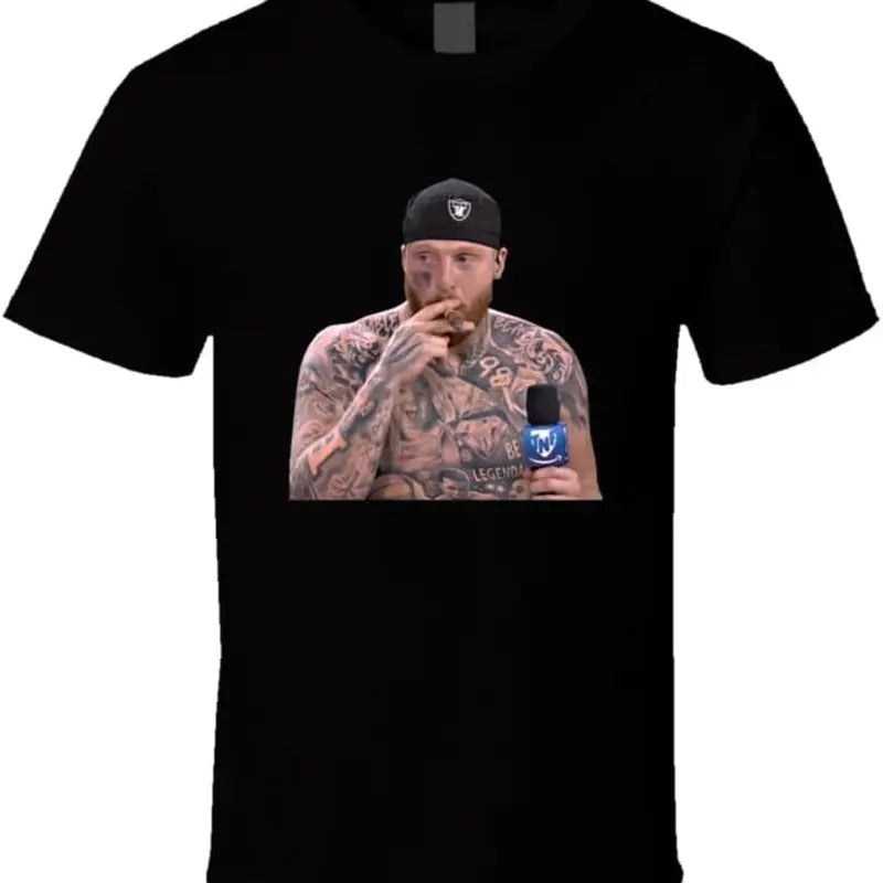 Maxx Crosby Cigar Football Fan T-Shirts