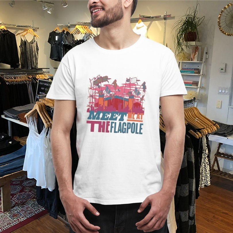 Meet Me At The Flagpole Unisex , , , Long Sleeve Tee