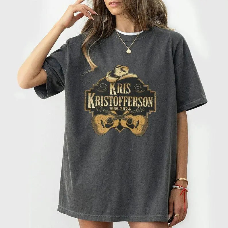 Memorial Kris Kristofferson Shirt Memorial Commemorative Life Country Music Legend Shirt T-Shirts