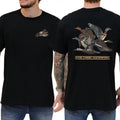 Dixie Creek Waterfowl Outdoors 2 Sided Shirt Mallard Hunting Shirt Duck Hunt Soft Cotton Fabric Tops Classic Casual Menswear T-Shirts