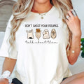 Mental Health Halloween Shirt Don'T Ghost Your Feelings Mental Health Awareness Halloween School Psychologist Shirt School Counselor T-Shirts