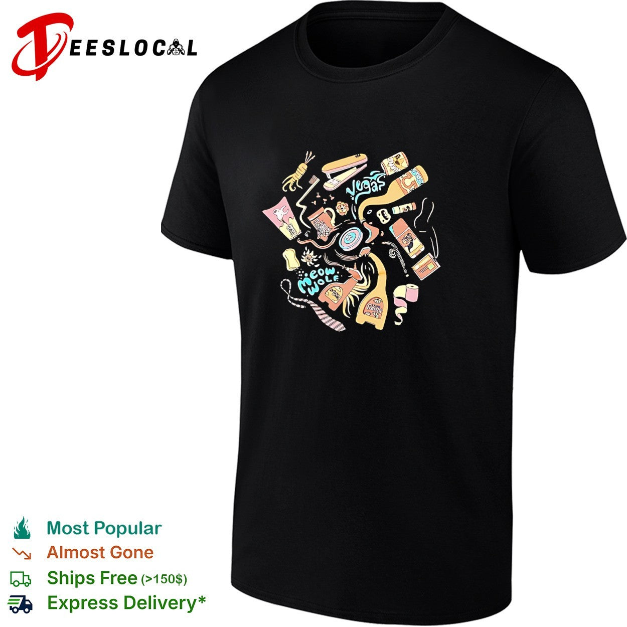 Meow Wolf Vegas Collage Tee Unisex T-shirt, Sweatshirt, Hoodie (1)