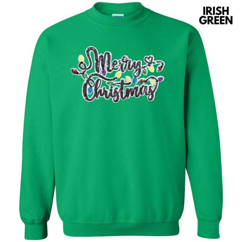 Merry Lights Sequin Patch T-Shirts