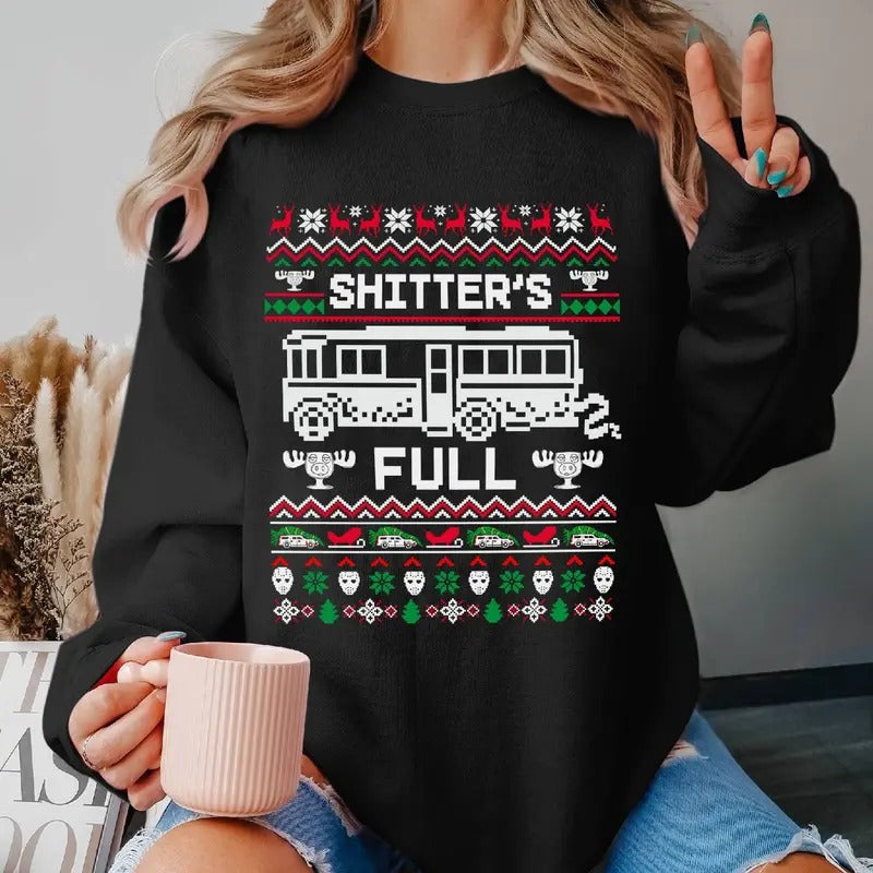 Merry Shitter'S Full Shirt Merry Shitter'S Full Cousin Eddie Shitter'S Full Shirt National Lampoon'S Vacation Movie Shirt T-Shirts
