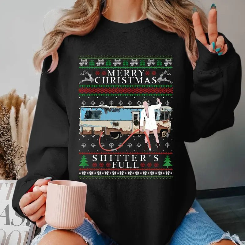 Merry Shitter'S Full Ugly Cousin Eddie Shitter'S Full Shirt National Lampoon'S Movie Shirt Best Couples T-Shirts