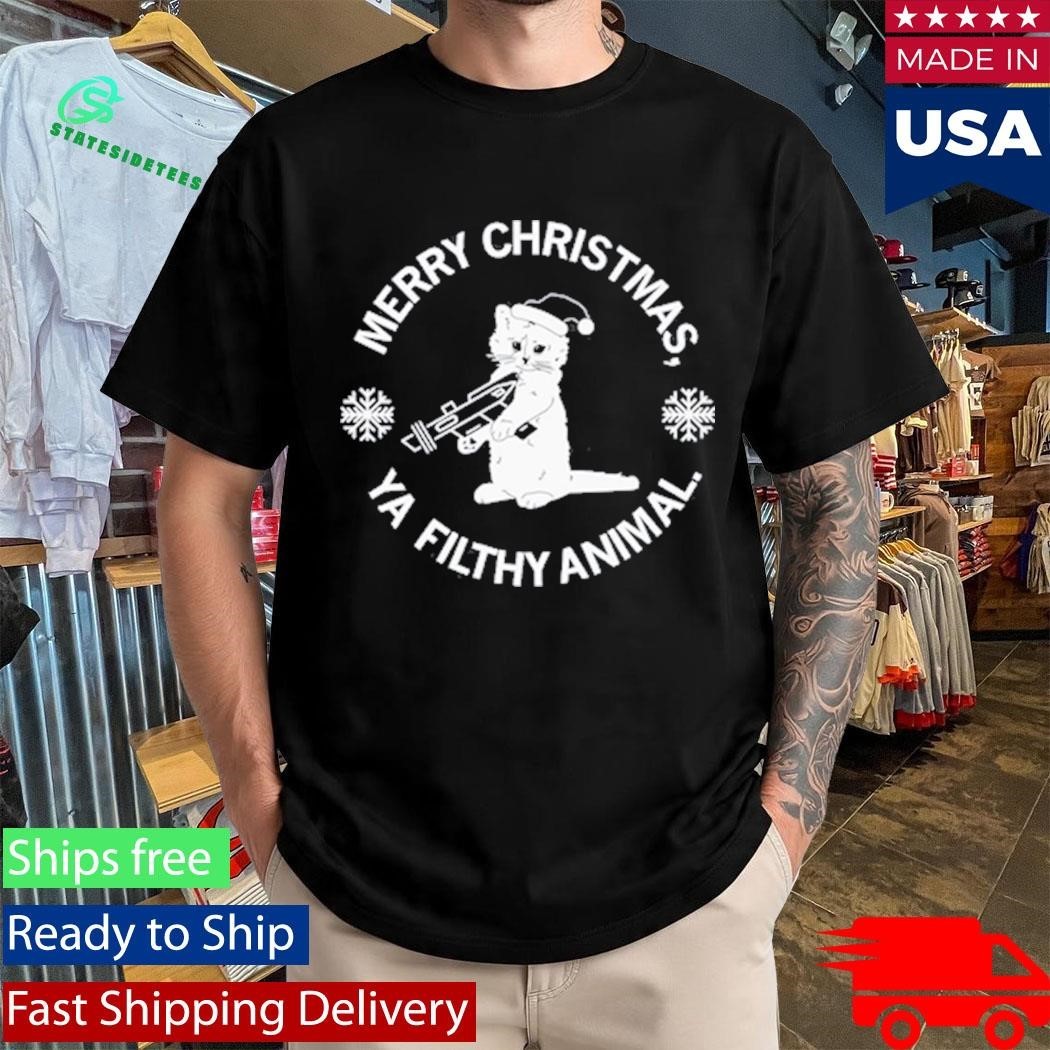 Merry Christmas Ya Filthy Animal Shirt Unisex , , , Long Sleeve Tee