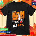 Miami Heat Adebayo 2026 Celebrate 83 Points History Graphic Shirt Unisex , , , Long Sleeve Tee
