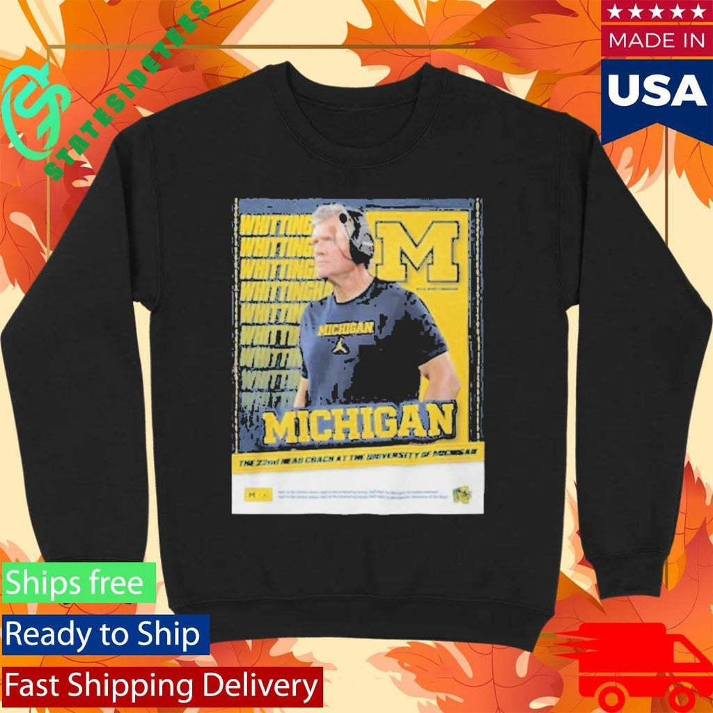 Michigan 22nd Head Coach Kyle Whittingham Shirt Unisex , , , Long Sleeve Tee