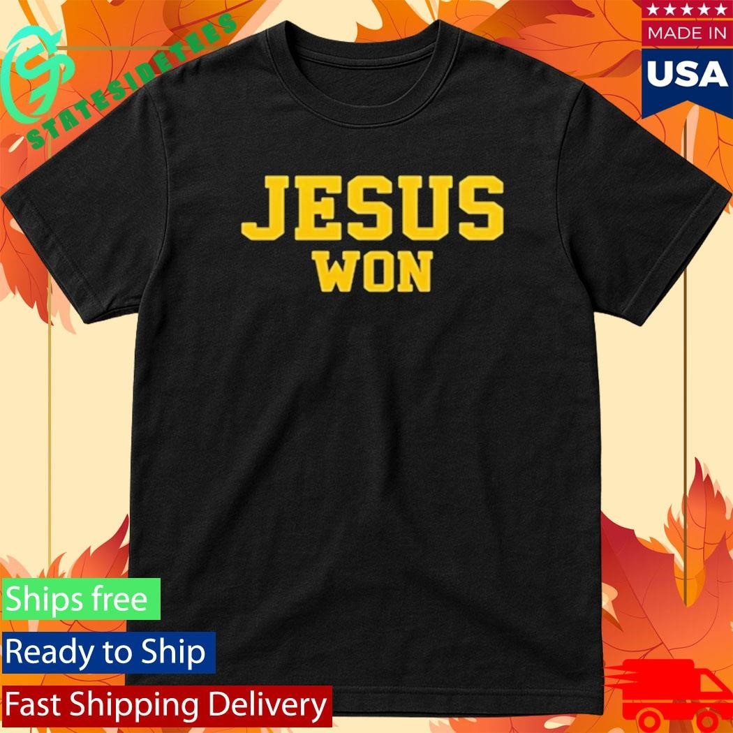 Michigan Coaches Jesus Won Shirt Unisex , , , Long Sleeve Tee