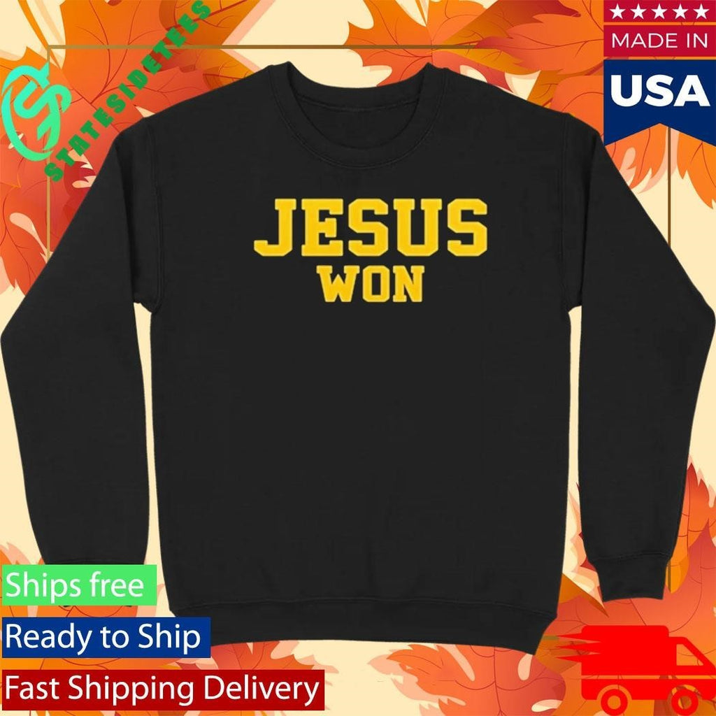 Michigan Coaches Jesus Won Shirt Unisex , , , Long Sleeve Tee