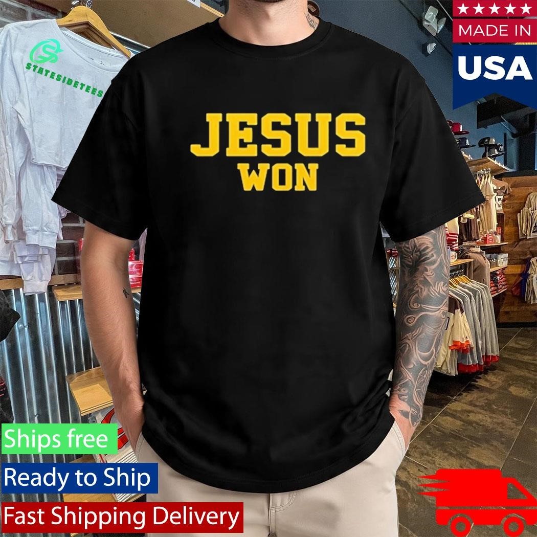 Michigan Coaches Jesus Won Shirt Unisex , , , Long Sleeve Tee