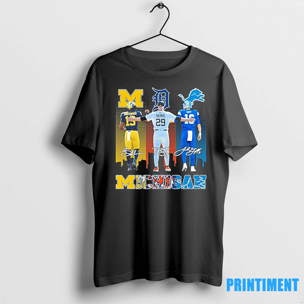 Michigan Sports Teams Underwood Skubal And Goff Tshirts Sweater