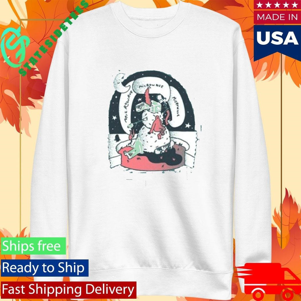 Microwave Snowman Shirt Unisex , , , Long Sleeve Tee