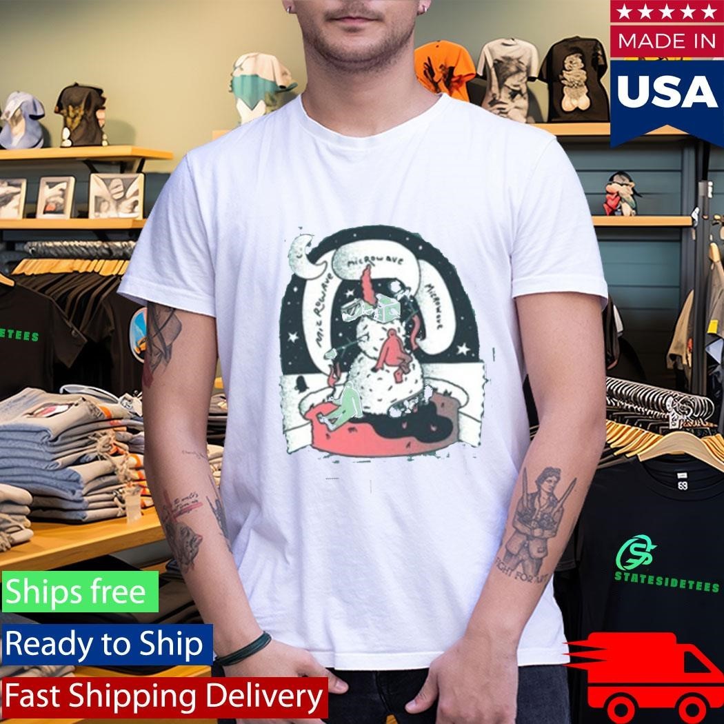 Microwave Snowman Shirt Unisex , , , Long Sleeve Tee
