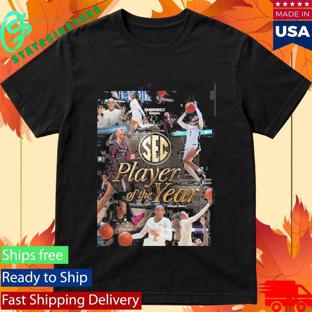 Mikayla Blakes Vanderbilt Commodores Women’s Basketball 2026 SEC Player Of The Year
