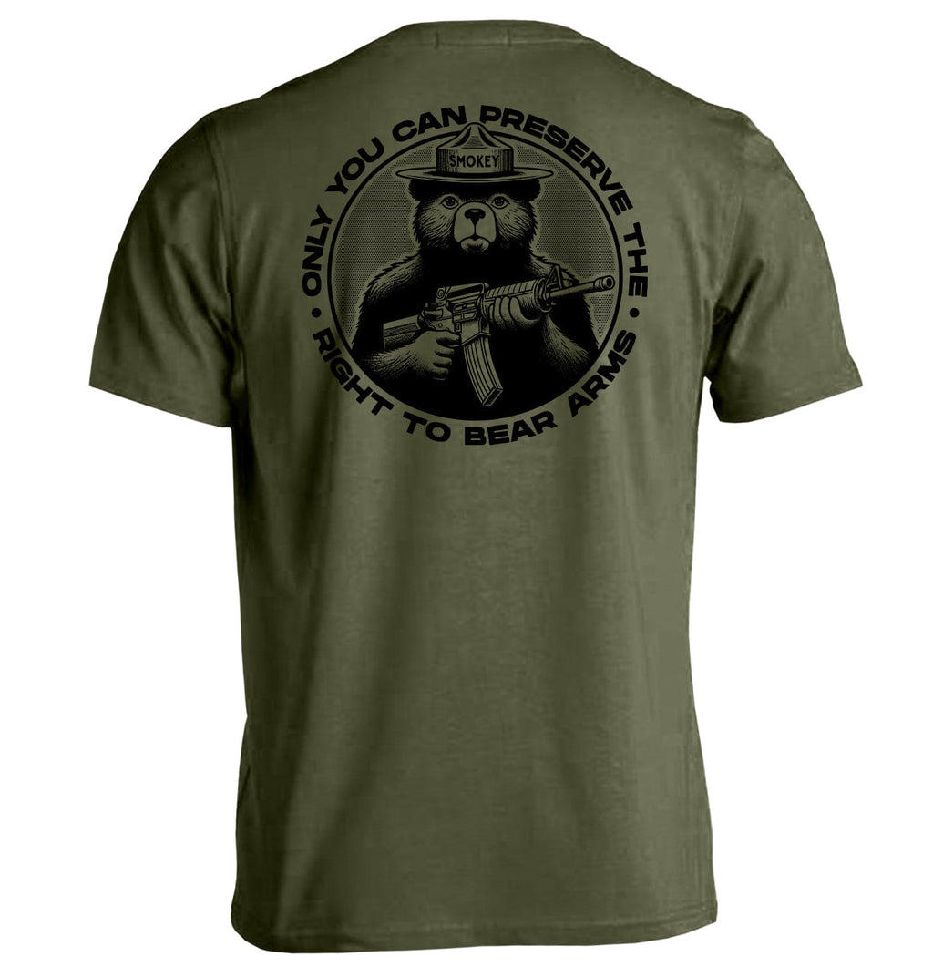 Only You Can Preserve Right Bear Arms (Circular Seal) T-Shirts