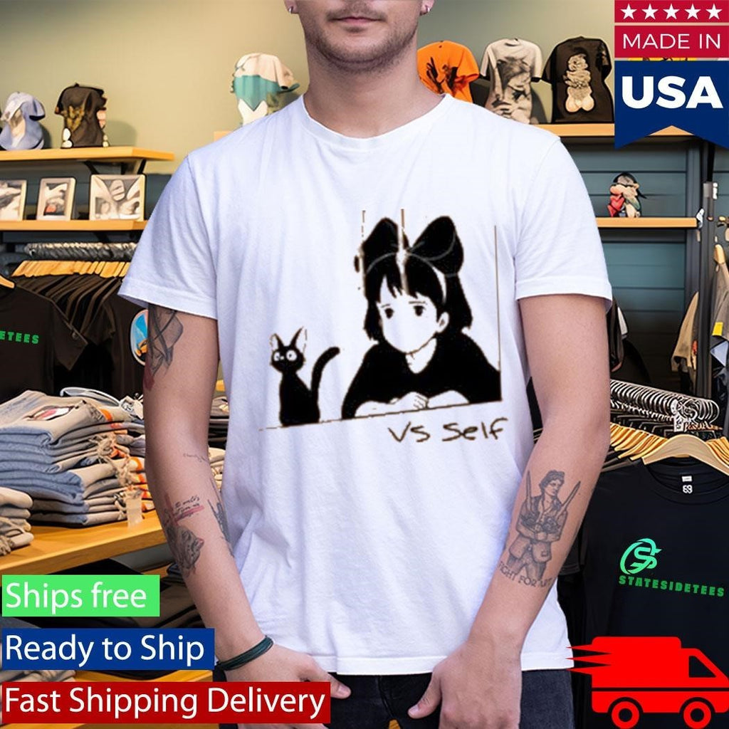 Milkcrate Vs Self Cat Girl Shirt Unisex , , , Long Sleeve Tee