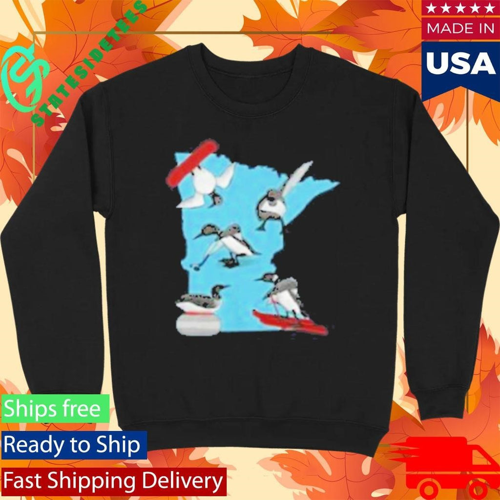 Minnesota Loon Winter Sports Shirt Unisex , , , Long Sleeve Tee