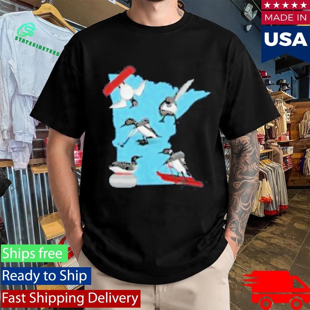 Minnesota Loon Winter Sports Shirt Unisex , , , Long Sleeve Tee