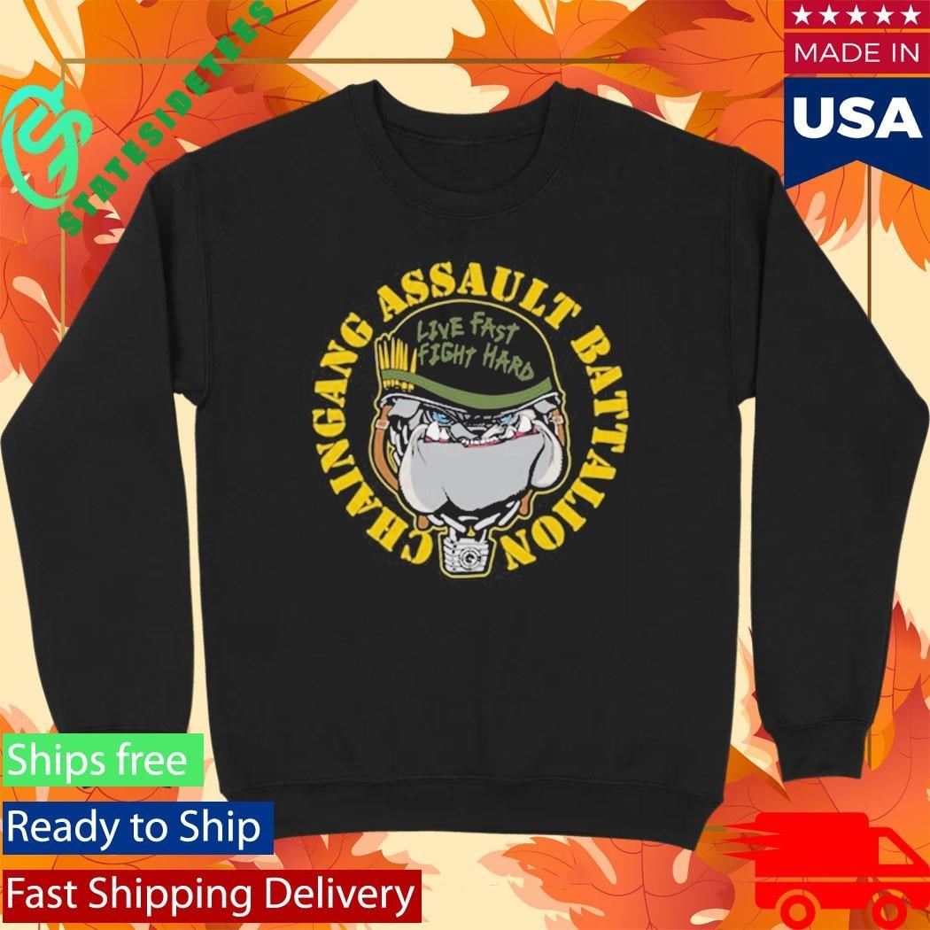 Mitchell & Ness Black John Cena Bulldog Cross Hair Shirt Unisex , , , Long Sleeve Tee
