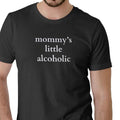 Mommy'S Little Alcoholic Funny Medium Cotton Casual Humor Comfortable Day Out T-Shirts