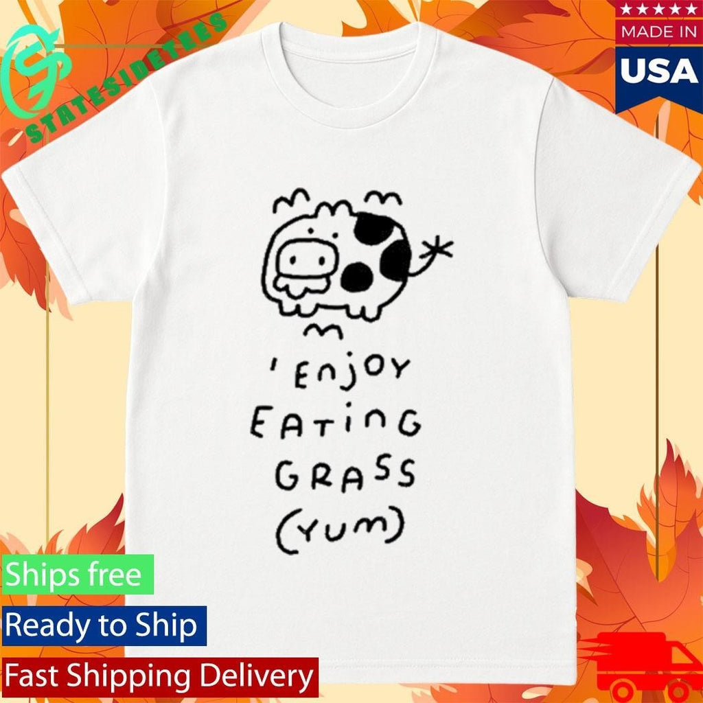 Momodraws Enjoy Eating Grass Yum Shirt Unisex , , , Long Sleeve Tee