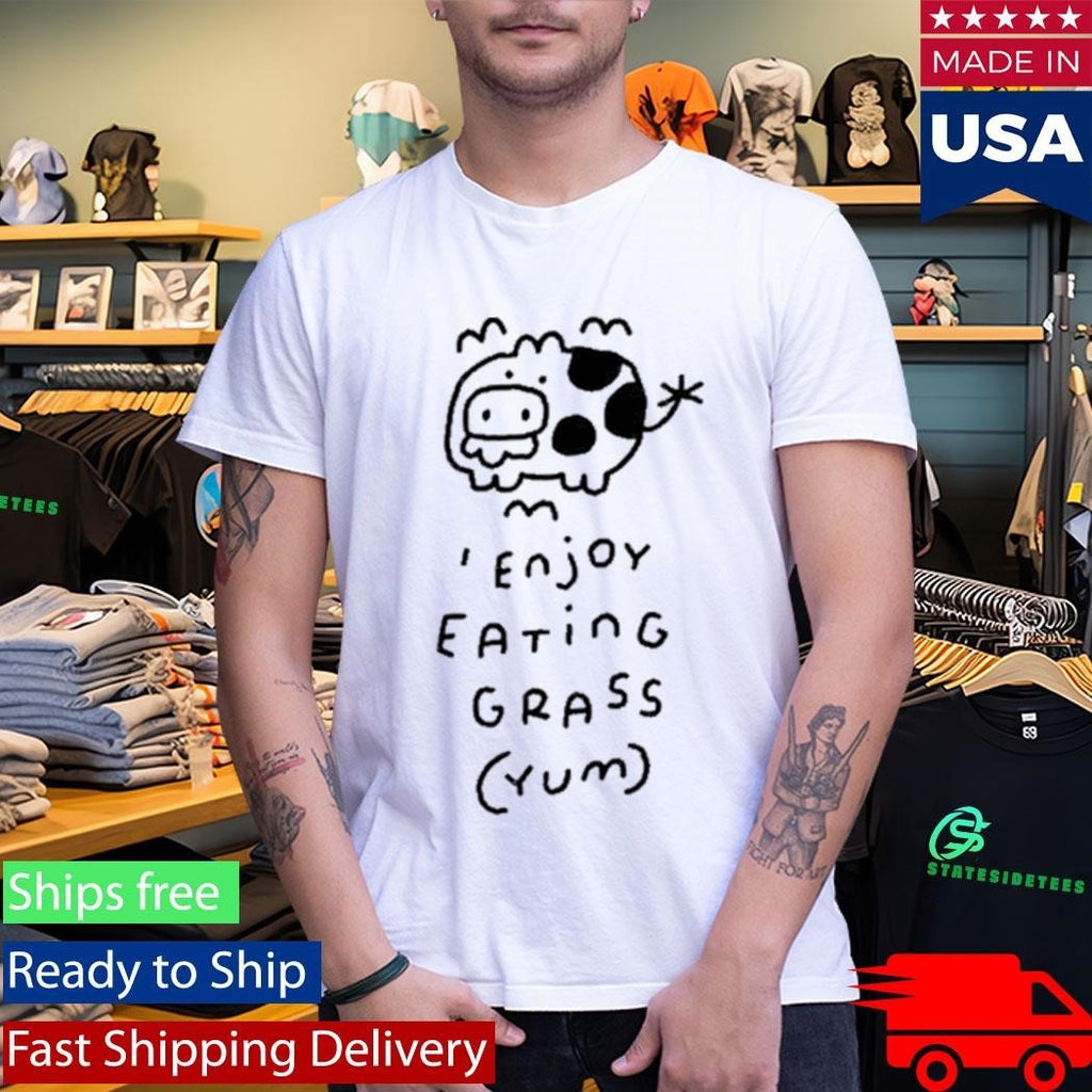 Momodraws Enjoy Eating Grass Yum Shirt Unisex , , , Long Sleeve Tee