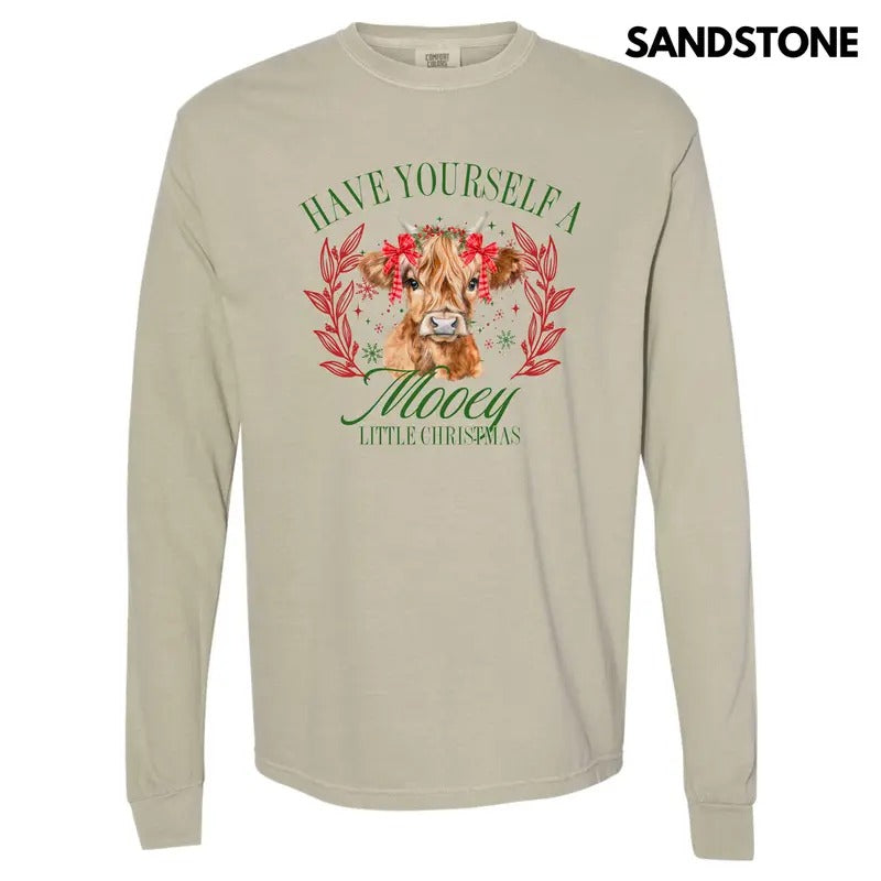 Mooey Little Long Sleeve Comfort Colors 'NLB' T-Shirts