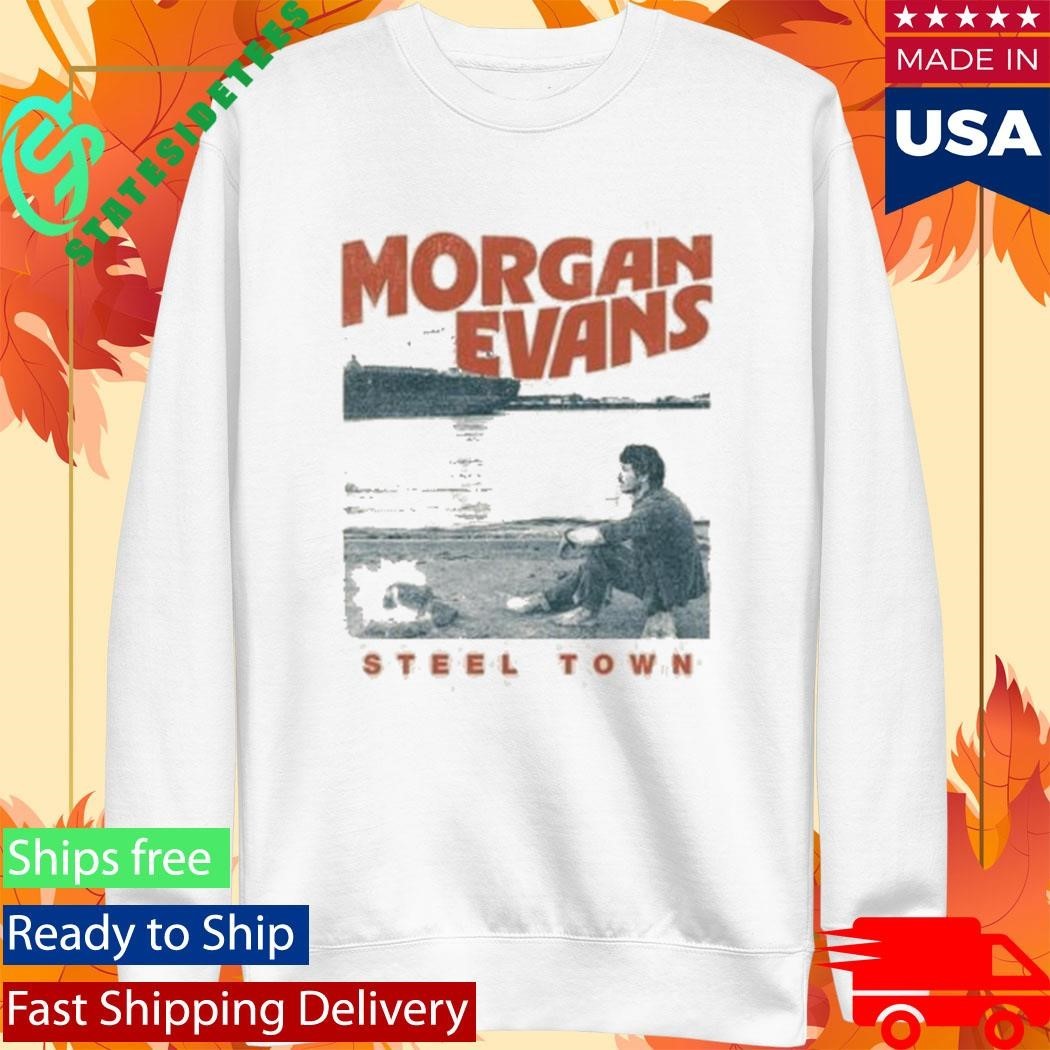 Morgan Evans Steel Town Sunset Rose Shirt Unisex , , , Long Sleeve Tee