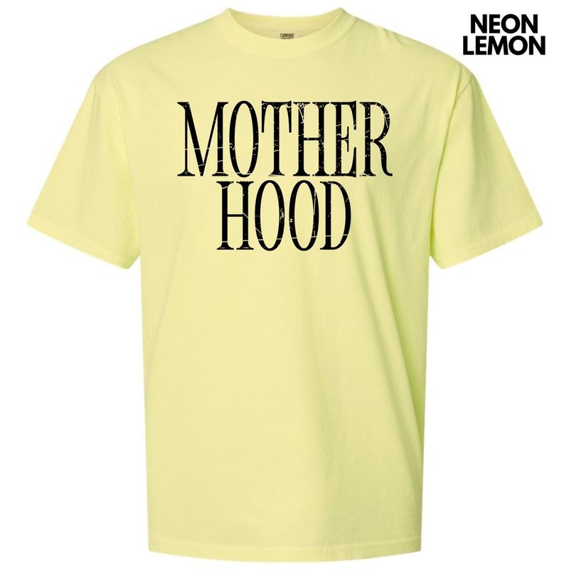 Mother Hood Black Comfort Colors 'NLB' T-Shirts