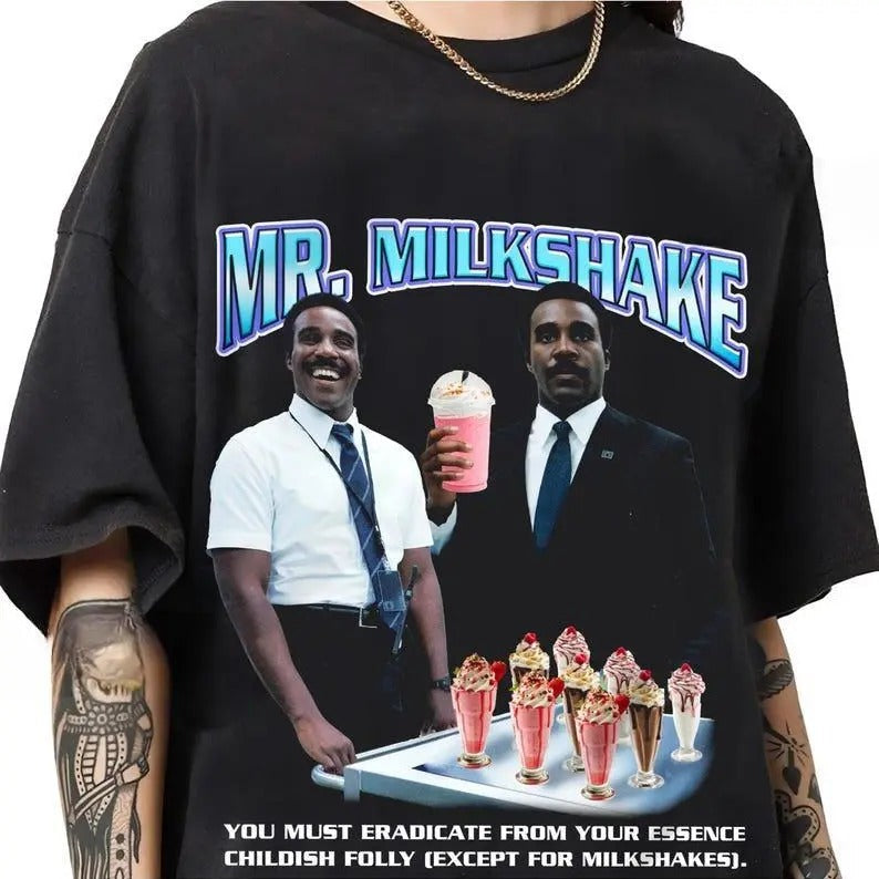 Mr. Milkshake Rap Mr. Milchick Severance Classic Retro T-Shirts