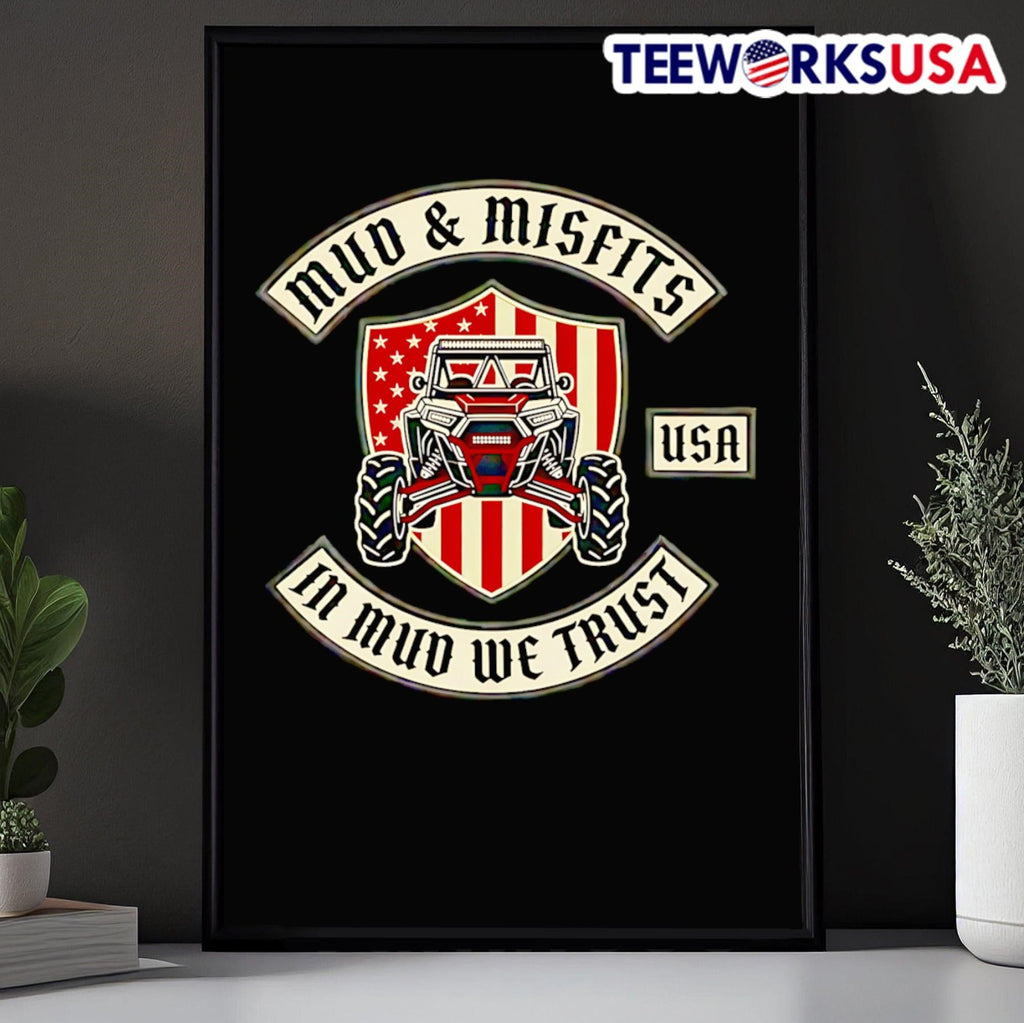 Mud & Misfits In Mud We Trust USA Off-Road Vehicle Shirt