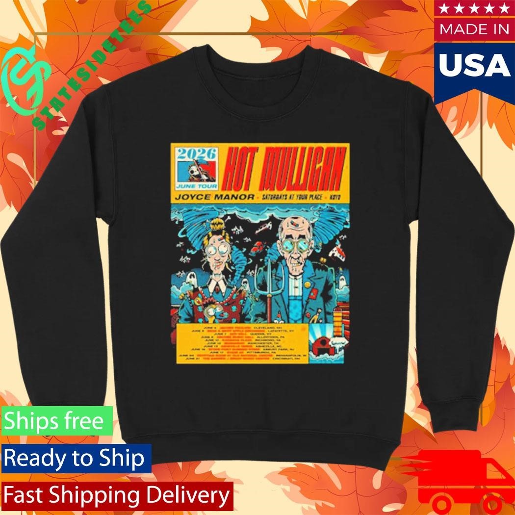 Mulligan 2026 June Tour Schedule Tour Dates Art By Dr Juanpa Shirt Unisex , , , Long Sleeve Tee