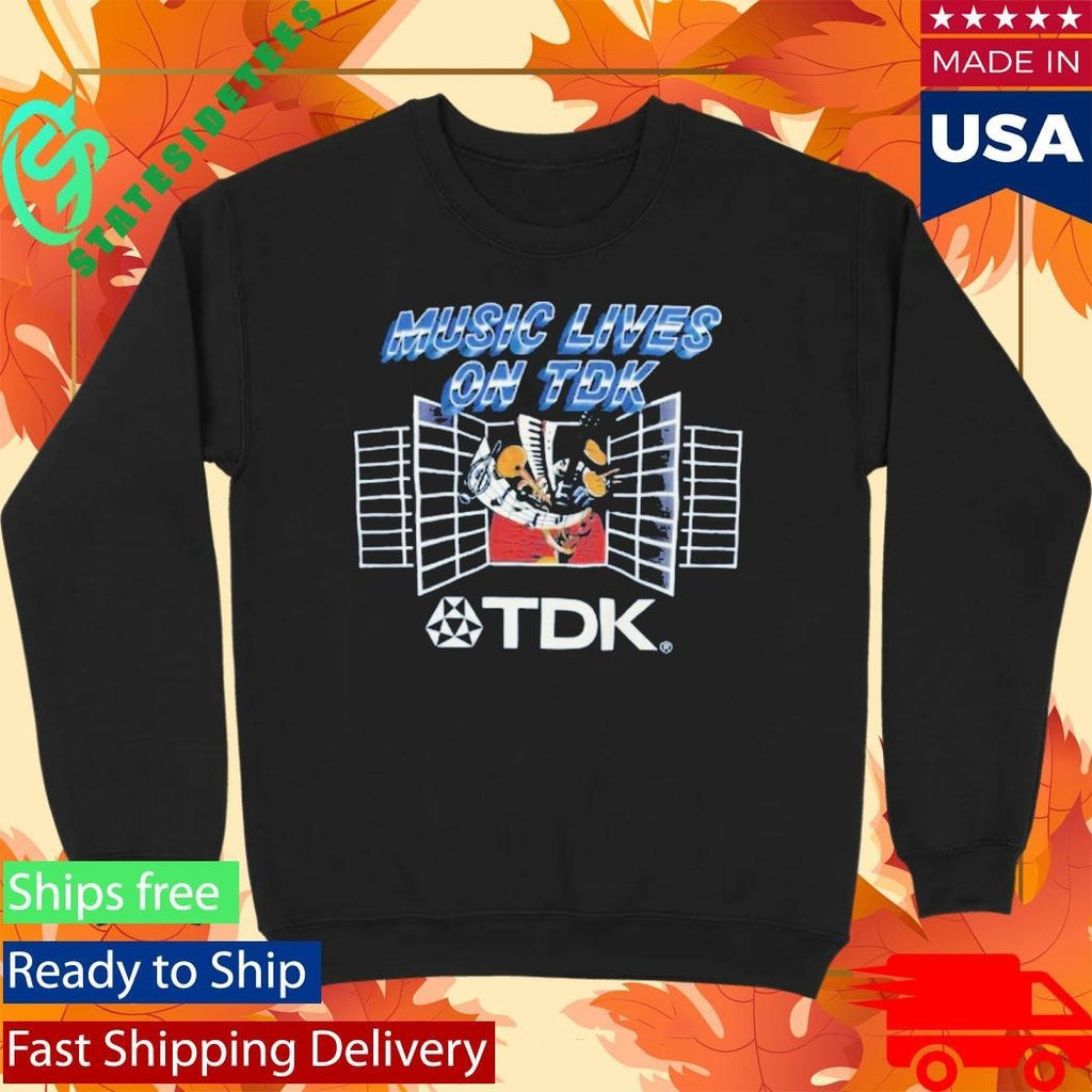 Music Lives On Tdk Shirt Unisex , , , Long Sleeve Tee