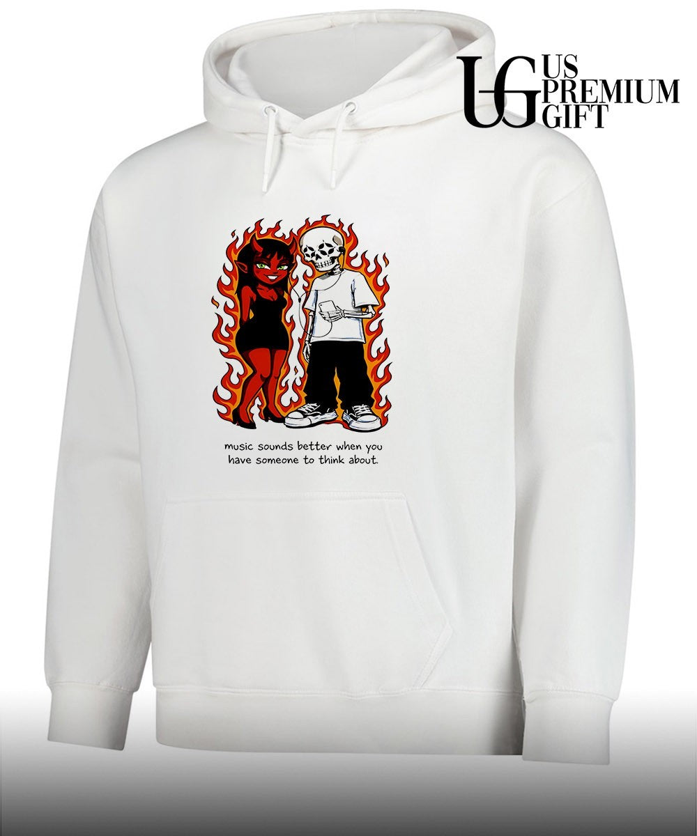 Music sounds better when you have someone to think about shirt