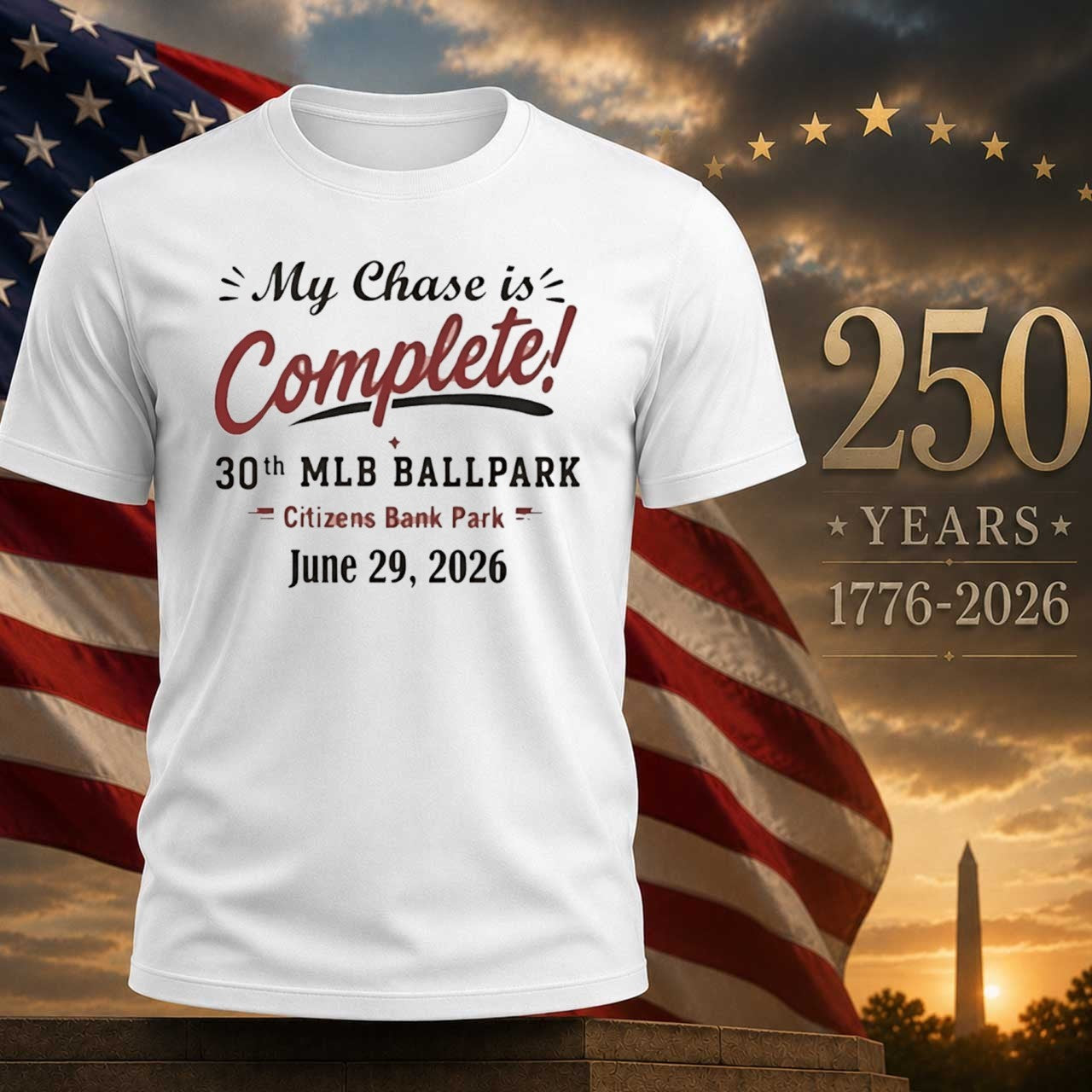 My Chase Is Complete 30th Ballpark Shirt